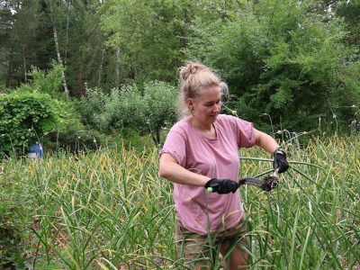 Nanda werkt op het platteland